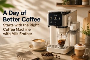 A Day of Better Coffee Starts with the Right Coffee Machine with Milk Frother
